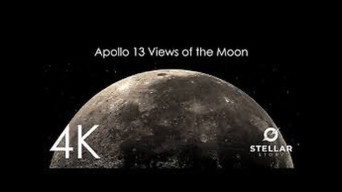 Apollo 13 views of the moon in 4k