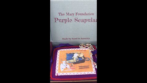 Purple Scapular : keep Your home protected ( Christine Watkins from Queen of Peace Media)