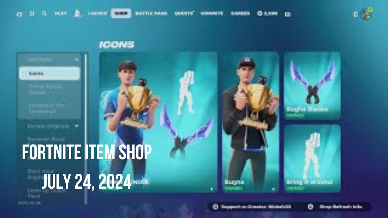 Fortnite Item Shop|July 24, 2024