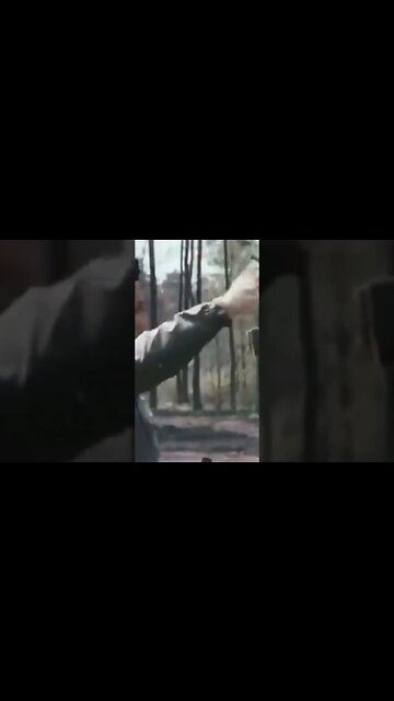 Usando uma caneca de cerveja para testar a estabilização do canhão em um tanque alemão Leopard 2