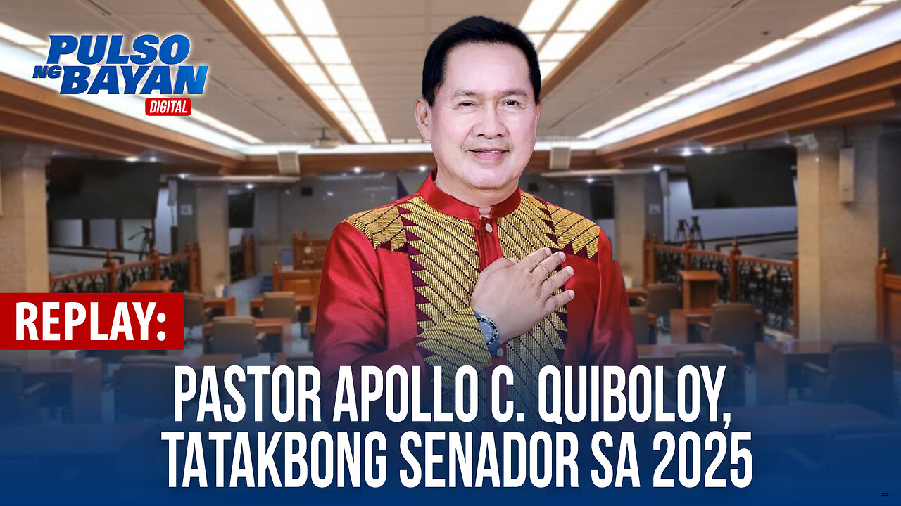 REPLAY | Pastor Apollo C. Quiboloy, tatakbong senador sa 2025 | October 09, 2024