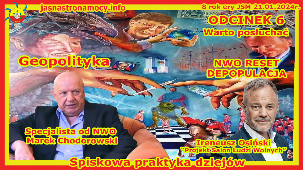 NWO RESET DEPOPULACJA Wywiad z Markiem Chodorowskim Spiskowa praktyka dziejów część 6