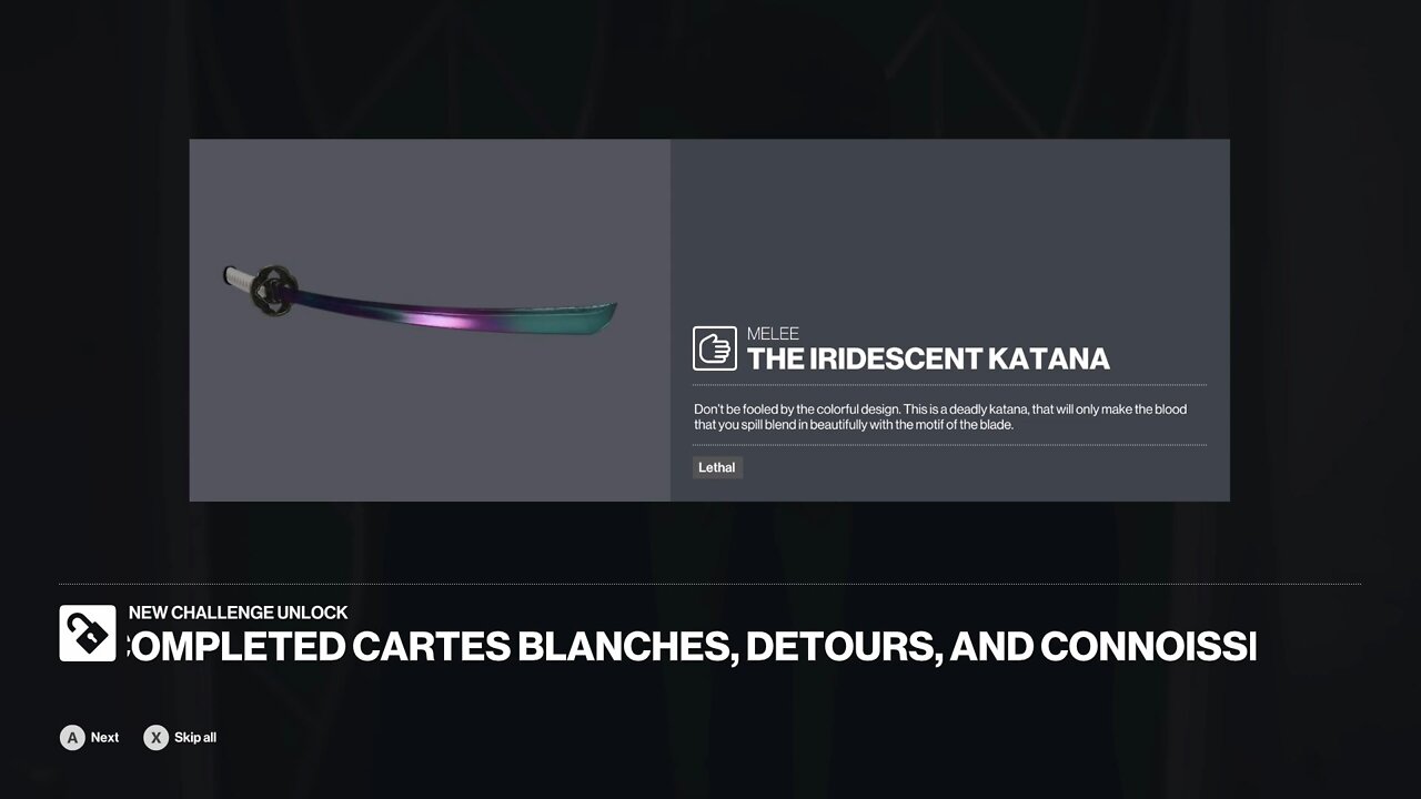 Detours Arcade speed Guide to Unlock Iridescent Katana