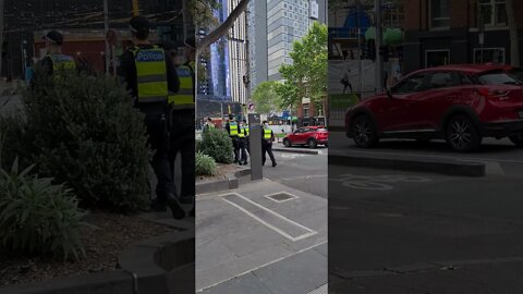 Live State Library of Victoria Police Protest