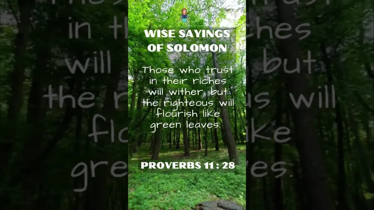 Wise Sayings of Solomon | Proverbs 11:28