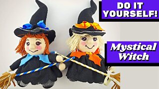 DIY - How to Make Cloth Doll Mystical Witch