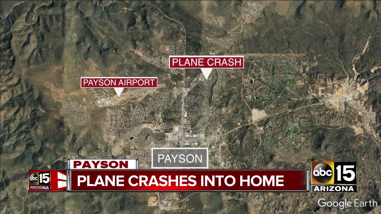 Small plane crashes into Payson home