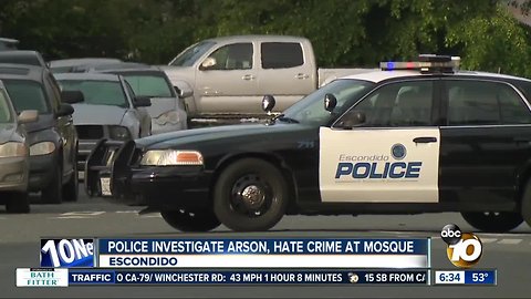 Police to step up patrols after arson at Escondido mosque