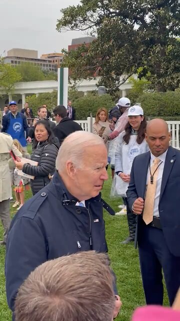 The Easter Bunny Is baby sitting Biden