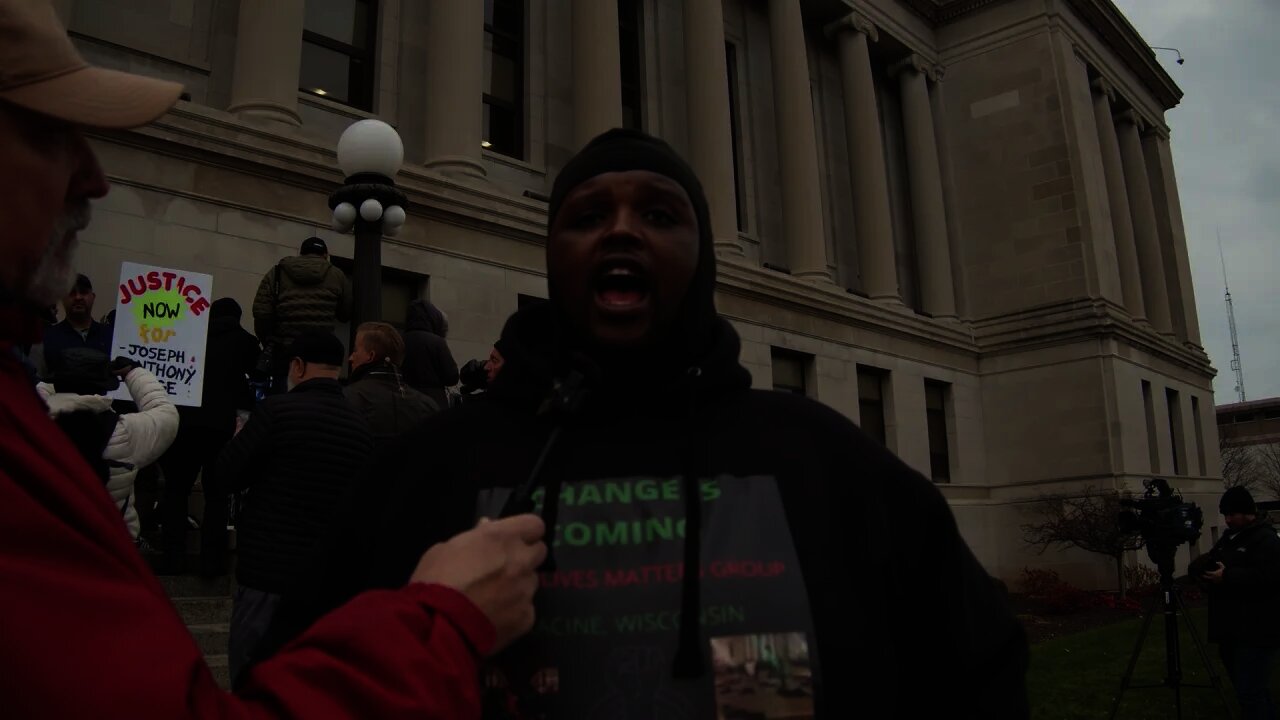 BLM Supporter Gives interview at Kenosha