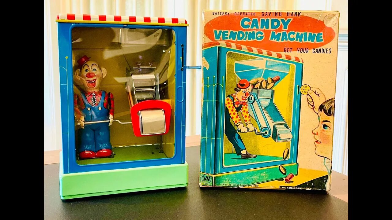 Clown themed Candy Vending Machine is rare & has loads of cross over appeal