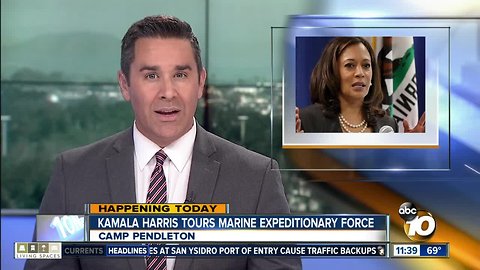 Sen. Kamala Harris tours Camp Pendleton