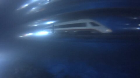 Lego Underwater train Underwater shots by night