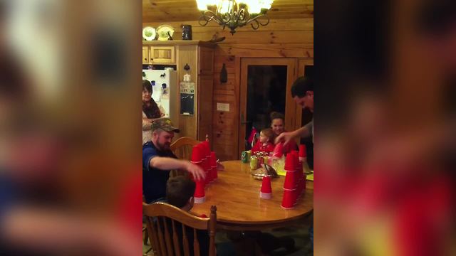 Cup Stacking Game Gone Wild