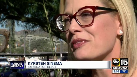 Senator-elect Sinema in the Valley for the holidays