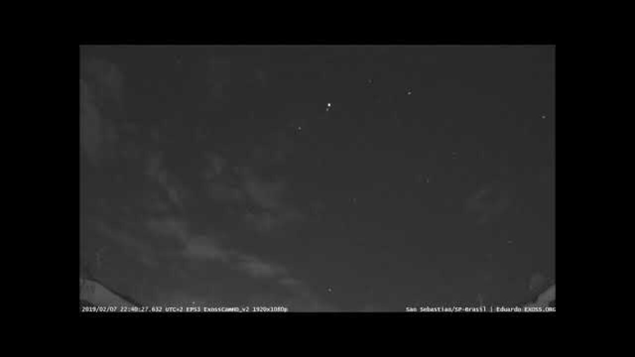 UFOCAPTURE HD - False detection (Iridium Flare Satellite)