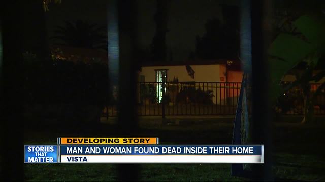 Two people found dead inside Vista home in suspected homicide