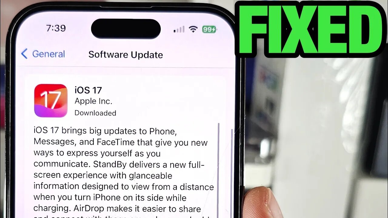 Fix iOS 17 Update Paused on iPhone