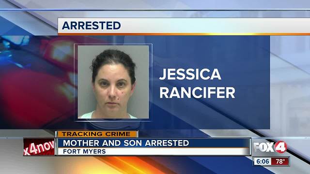 Mother, son arrested after car break-ins