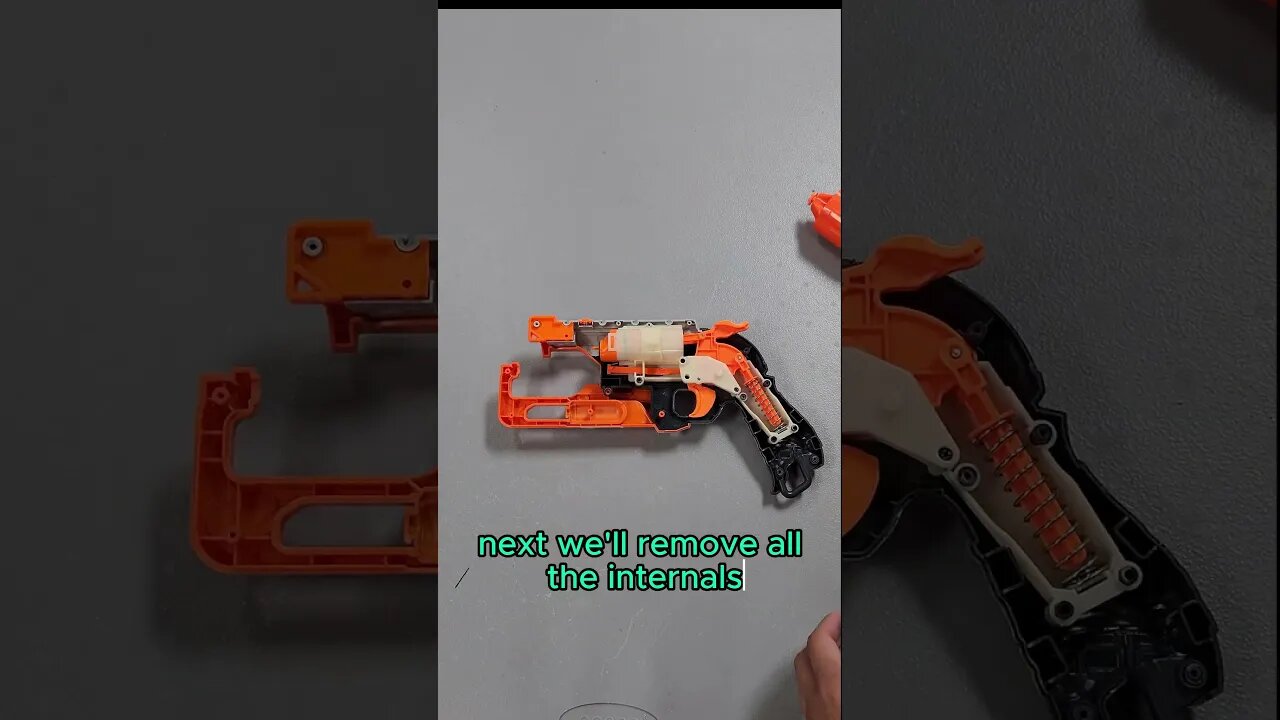 Making the Nerf Hammershot Break-Action