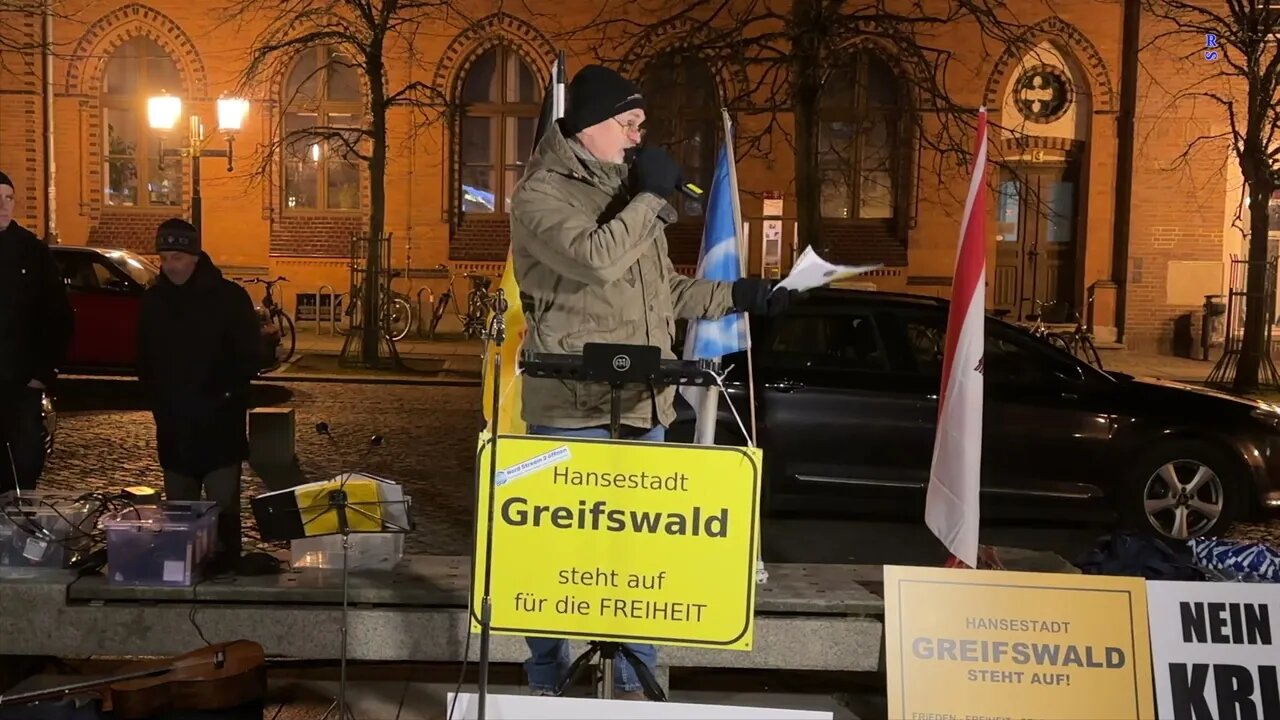 Greifswald - Uwe mit einem weiterem Redebeitrag 06-03-2023