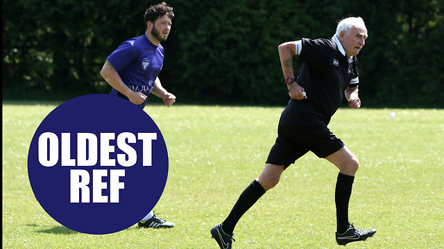 Britain's oldest referee says he has no plans to blow the whistle on his career - AGED 81