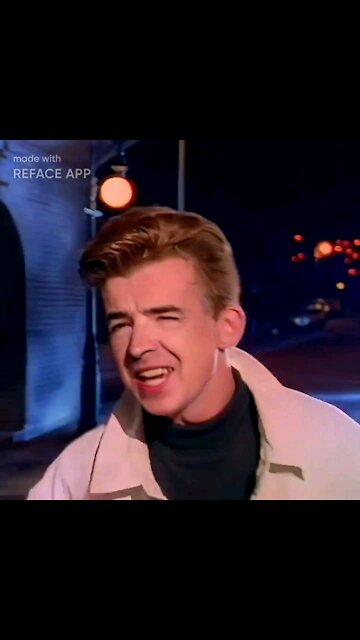 Joe pags as Rick Astley #deepfake #faceswap #shorts never going to give you up