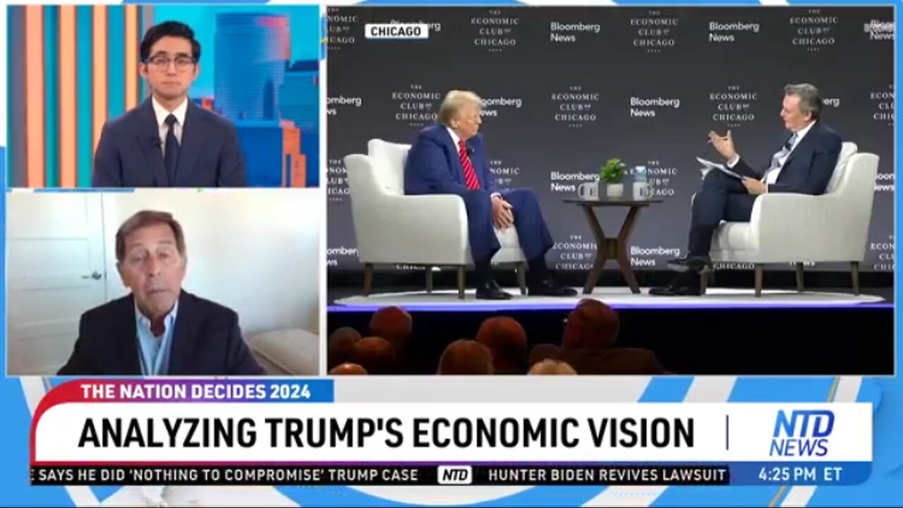 Trump laid out his economic vision Tuesday in a Bloomberg News interview