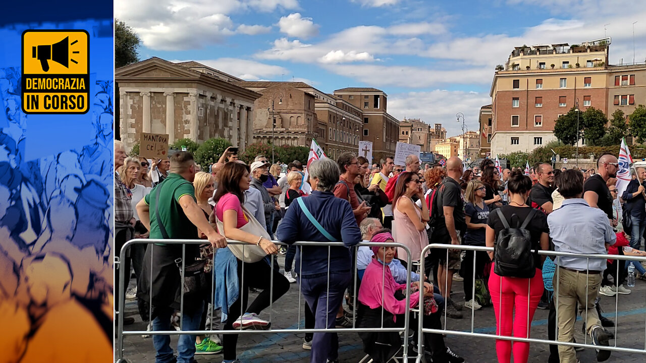 PIAZZA BOCCA DELLA VERITÀ, LA MANIFESTAZIONE PACIFICA DI CUI I MEDIA NON PARLANO