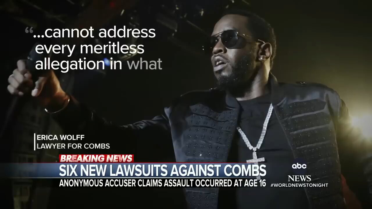 Sean 'Diddy' Combs accused of sexual assault by 6 more people