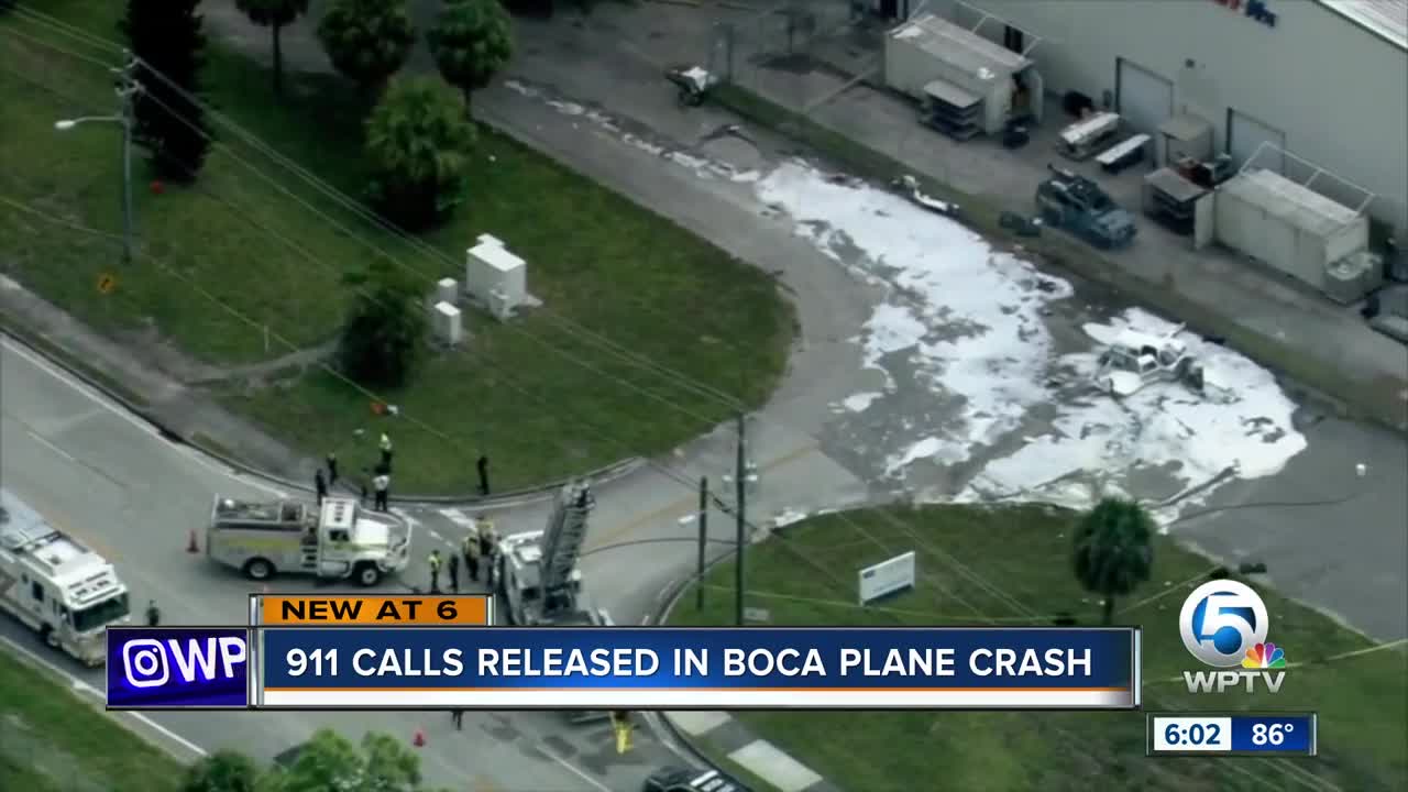 911 calls for Boca plane crash released; police report says pilot felt something was off with plane