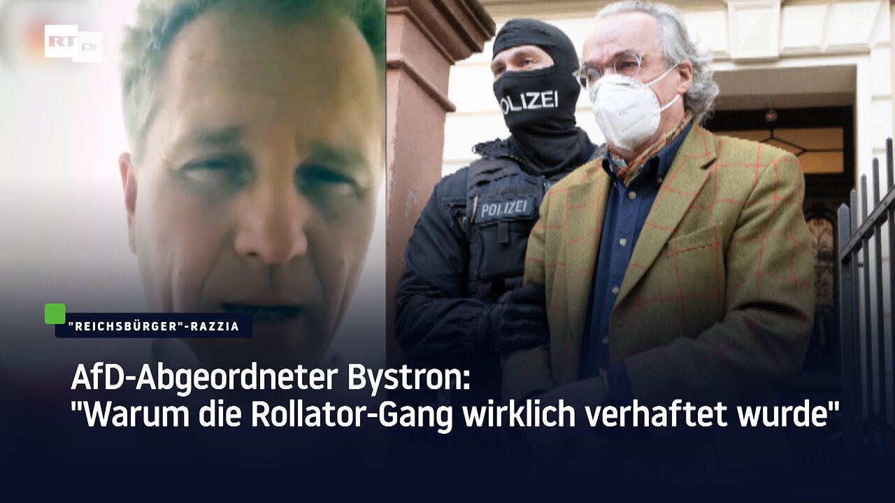 "Warum die Rollator-Gang wirklich verhaftet wurde" – Bystron über "Reichsbürger"-Razzia