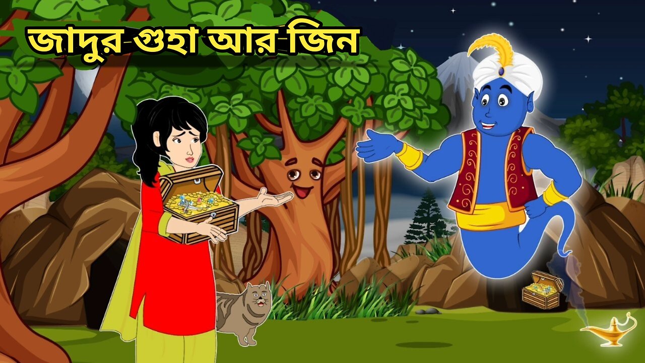 Jadur guha ar jin || bangla cartoon