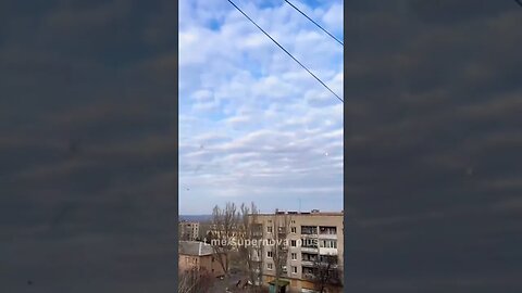 Ukraine War Footage shows Ukrainians trying to shoot down Russian Drones in Bakhmut today.