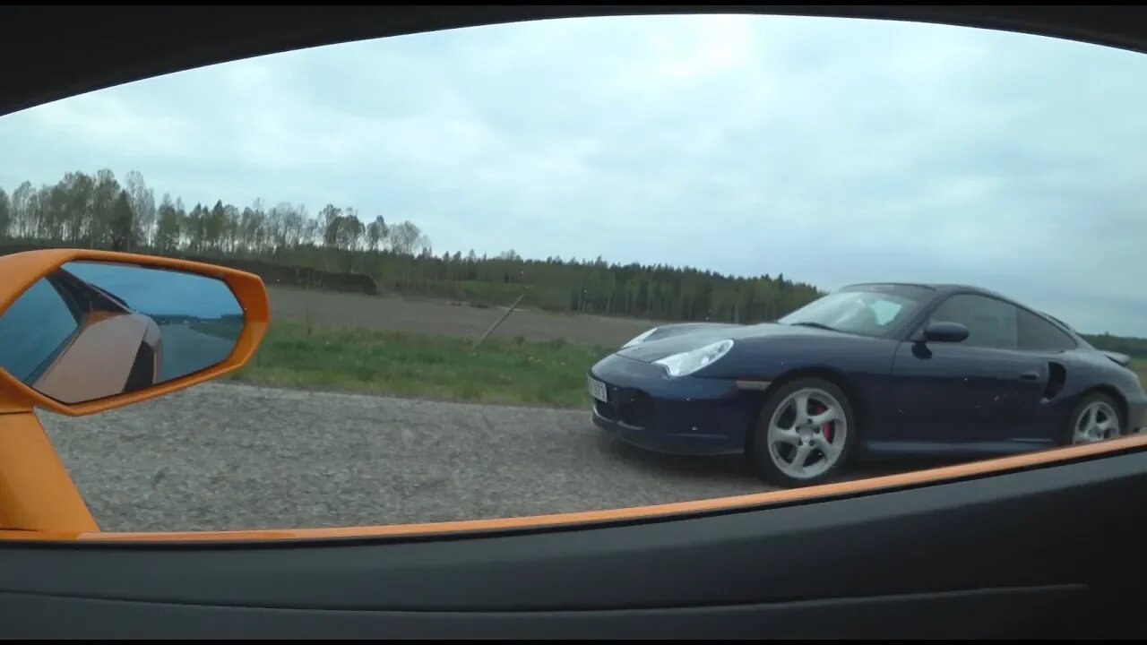 740 HP Lamborghini Aventador S vs 580 HP Porsche 996 Turbo X50 ECU + Klein exhaust [4k]