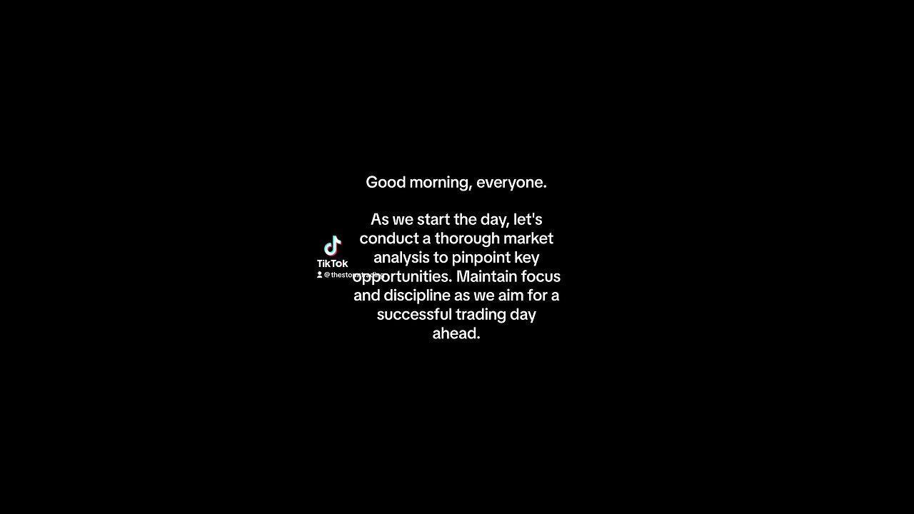 Good morning, everyone. As we start the day, let's conduct a thorough market analysis