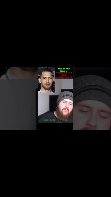 MMA Guru has seen the clown that hides from Gay People. Big ups Andrew Tate and Tristan Tate