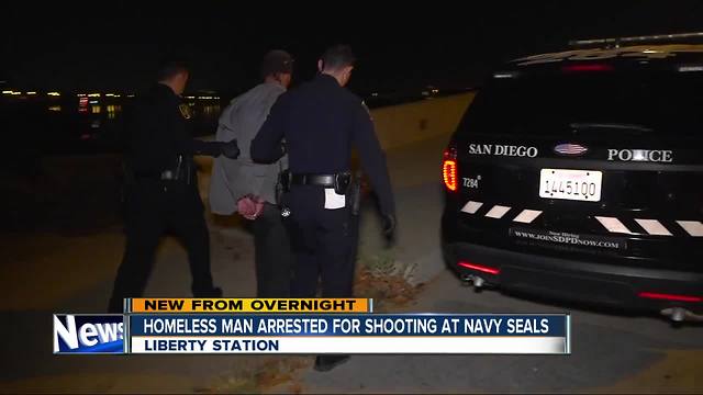 Man arrested on suspicion of shooting at Navy SEALs