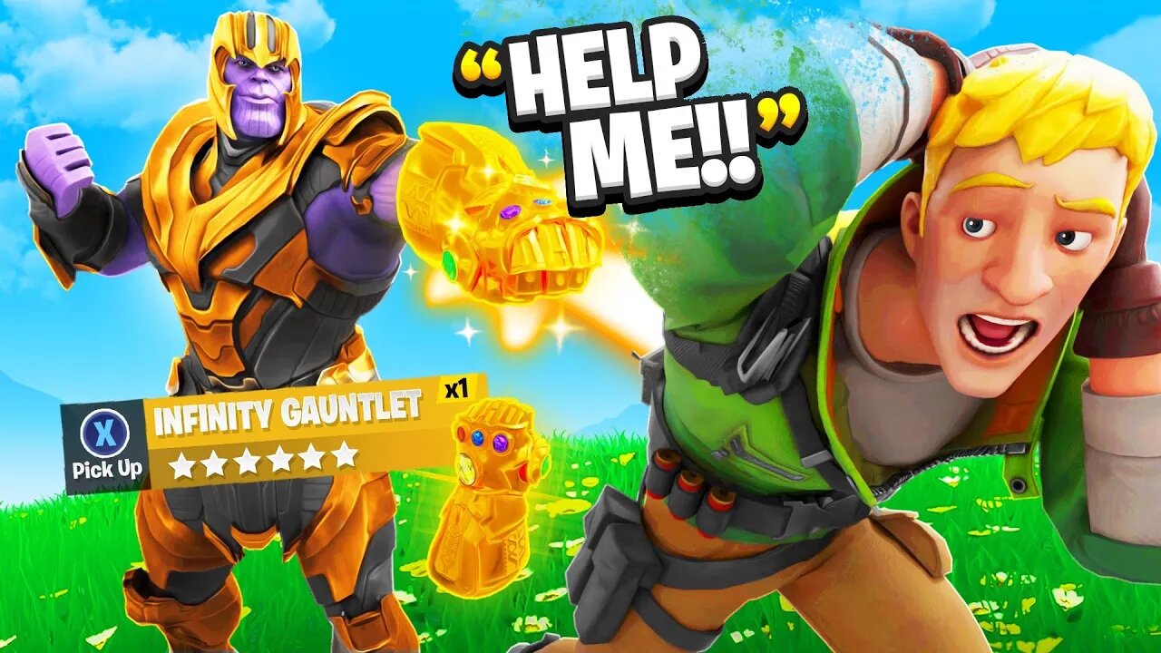 I Pretended To Be BOSS Thanos EARLY.. (Fortnite)