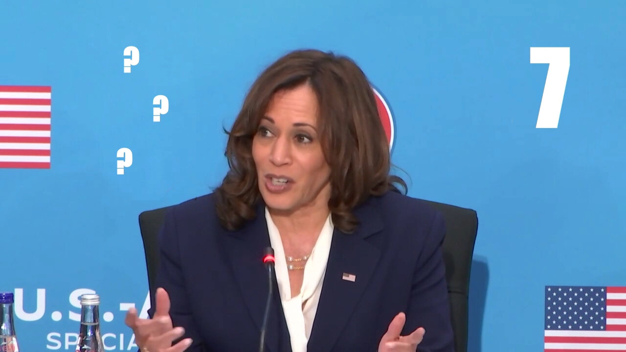 Latest Kamala Harris Word Salad - Full Video with Counter