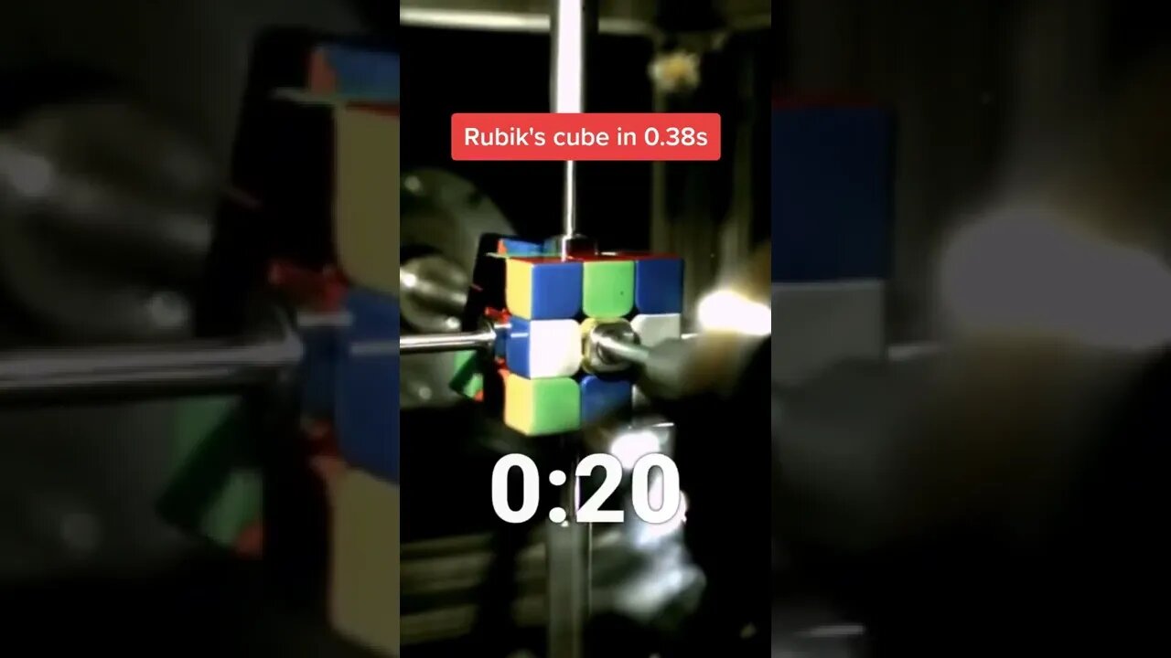 Rubik’s cube solved by machine #shorts #fyp #viral