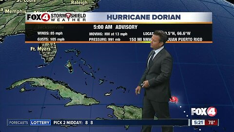 Tracking Dorian and Stormy Weather