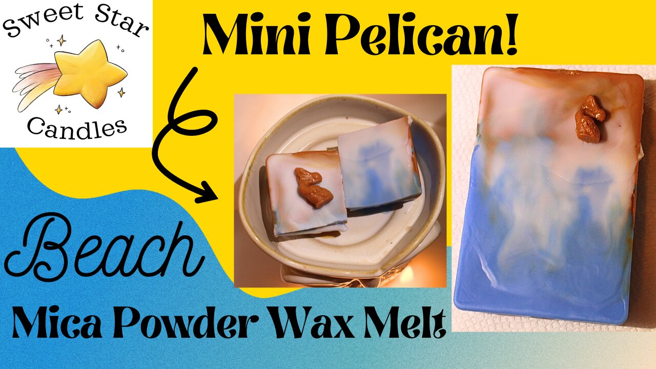 🏖️🌴Making a Mica Powder Beach Inspired Wax Melt!🌴🏖️