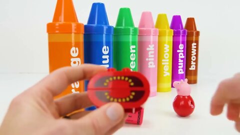 Best Learning Video for Toddlers Learn Colors with Crayon Surprises