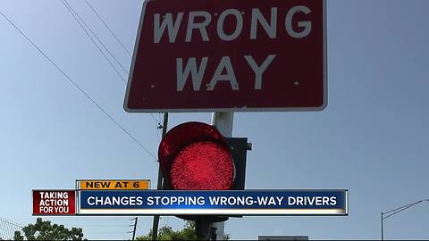 Changes to exit ramps could be leading to fewer wrong-way driver deaths, FDOT says