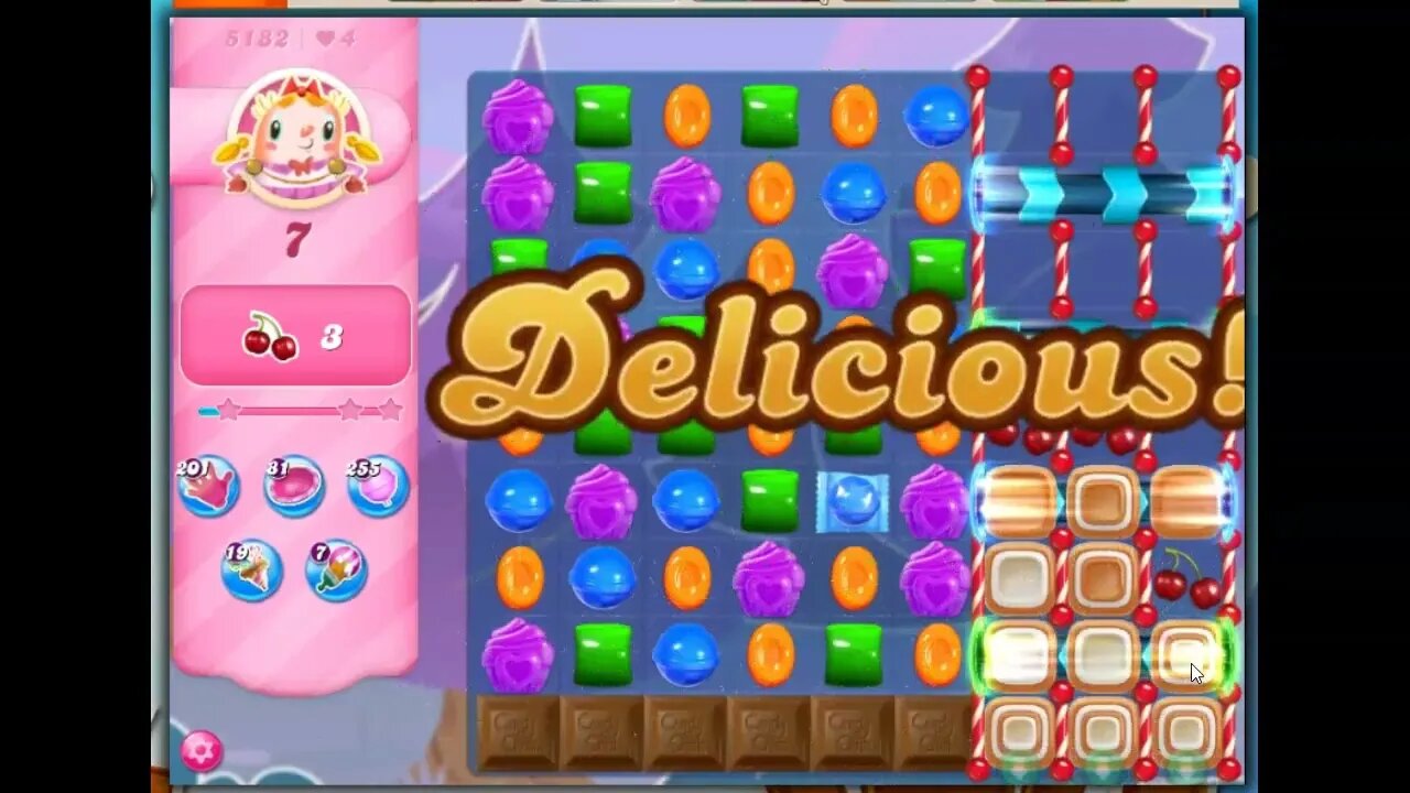 Candy Crush Level 5282 Talkthrough, 21 Moves 0 Boosters