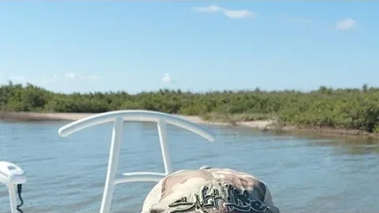 Fly Fishing for Bull Reds on edge of gulf!