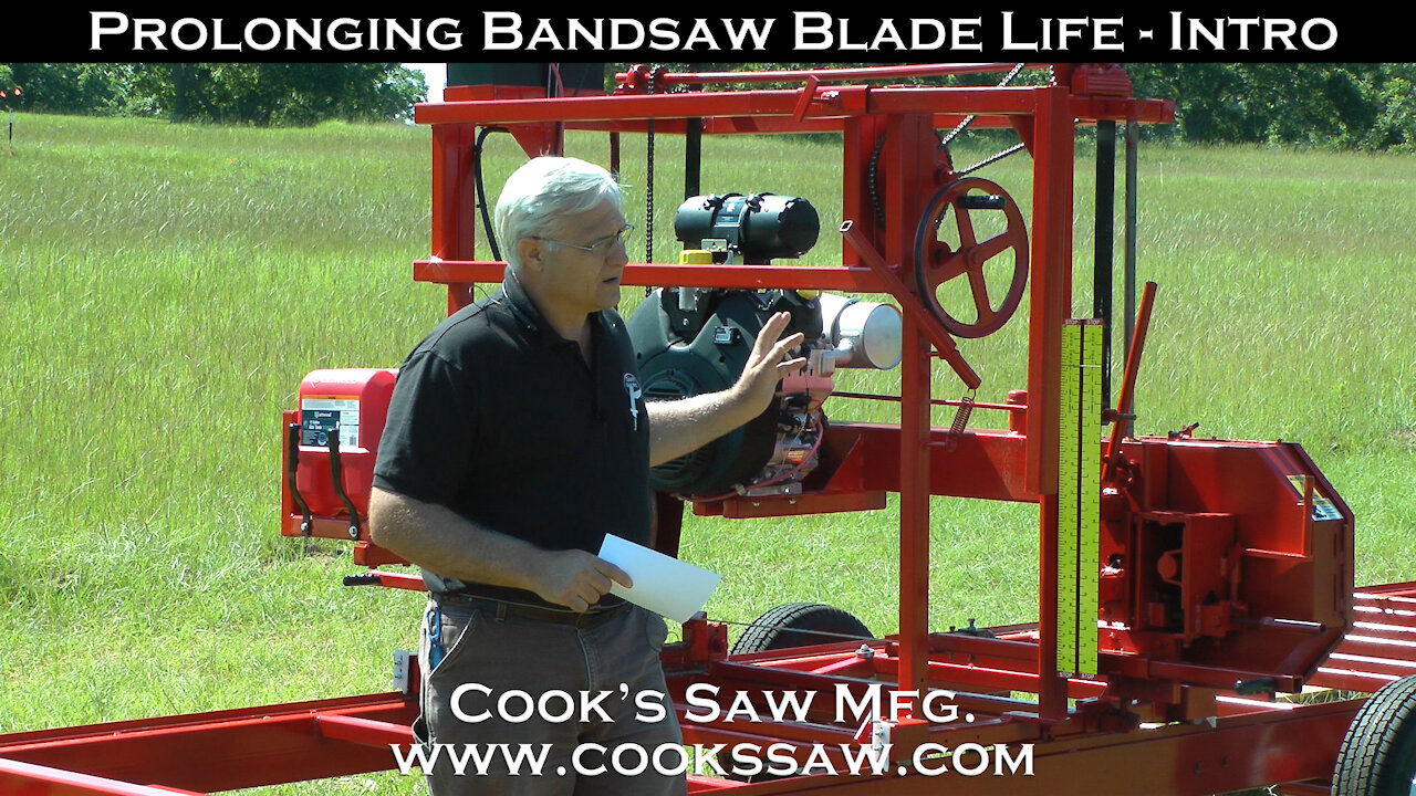 How to prolong the life of your sawmill bandsaw blades - Intro