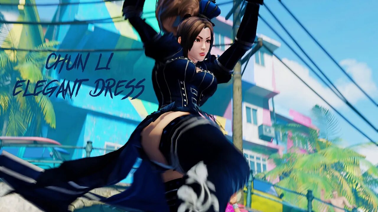 Street Fighter V Chun Li Elegant Dress Outfit