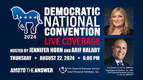 Democratic National Convention Live Coverage W/ Jennifer Horn & Arif Halaby!